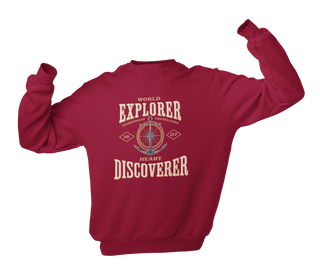 World Explorer Heart Discoverer Sweatshirt