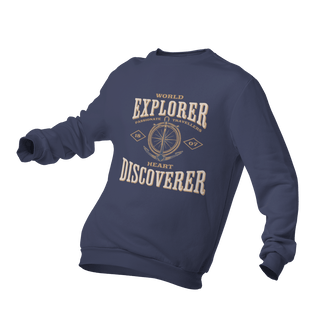 World Explorer Heart Discoverer Sweatshirt