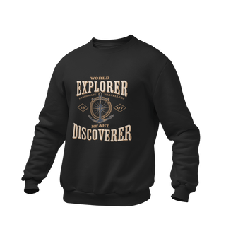 World Explorer Heart Discoverer Sweatshirt