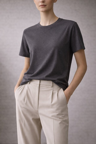 Essential Tee - Charcoal Melange