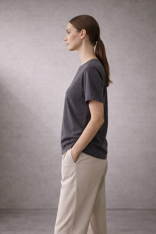 Essential Tee - Charcoal Melange
